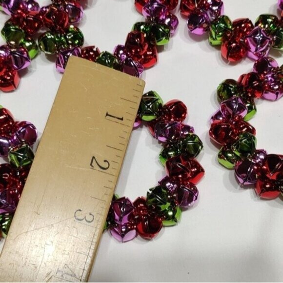 6 Multicolor Jingle Bell Holiday Napkin Rings - Picture 9 of 9